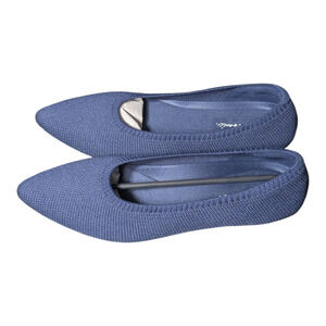 Women's Pointed Toe- Flats - Knit Dress Shoes-Comfort Slip on-Brand New-Size 8.5